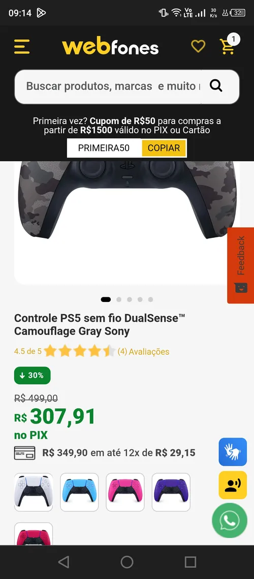 Imagen na descrição da promoção