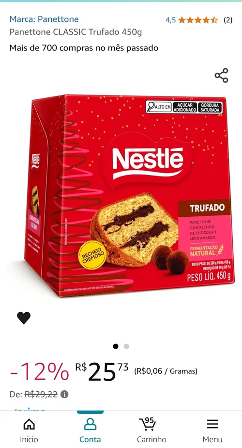 Imagem na descrição da promoção