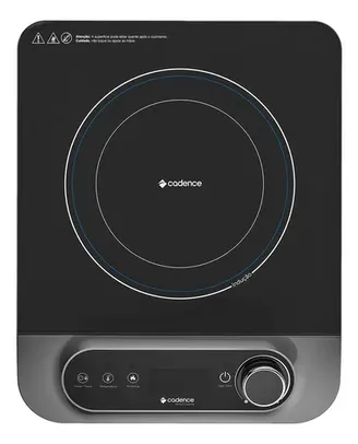 Fogão cooktop indução Cadence FOG601 preto 127V