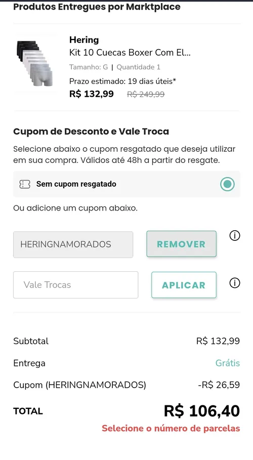 Imagem na descrição da promoção