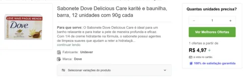 Imagem na descrição da promoção