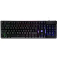 Teclado Gamer DAZZ Rapid Fire Revolution, Rainbow, ABNT2, 625203 | R$ 69