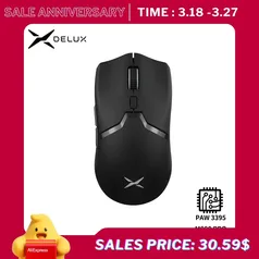 [IMPOSTOS INCLUSOS/MOEDAS] Mouse Sem Fio Delux M800 Pro, Sensor PAW3395  