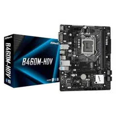 Placa-Mãe ASRock B460M-HDV, Intel LGA 1200, Micro ATX, DDR4 | R$570