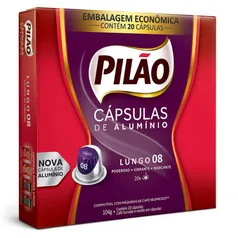 Kit 240 Cápsulas Café Pilão Intenso Compatível com máquinas de café Nespresso