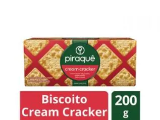 [R$1 de volta] Biscoito Cream Cracker Piraquê - 200g | R$3