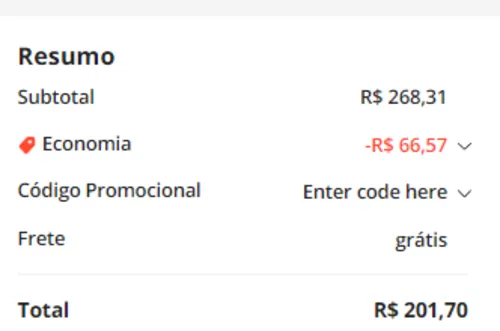 Imagem na descrição da promoção