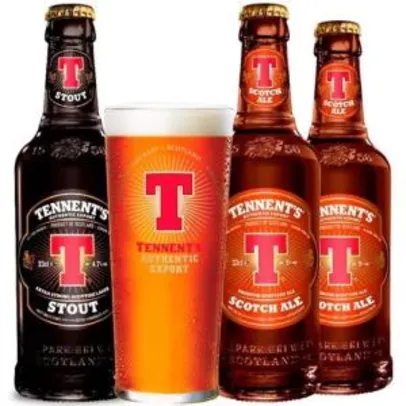 Kit Tennent's Scotch e Stout [3 cervejas + copo] - R$39,90