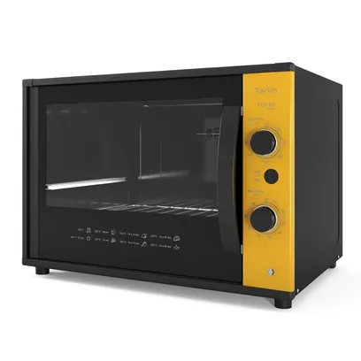 Foto do produto Forno Terim Elétrico Bancada Top 60 Collor Amarelo 60 Litros - 220V