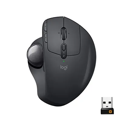 [Prime] Mouse sem fio Logitech Trackball MX Ergo com Ajuste de Ângulo, Conexão USB Unifying ou Bluetooth com Easy-Switch