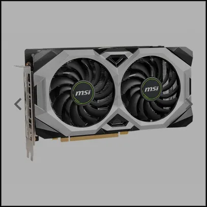 Placa de Video MSI GeForce RTX 2060 Ventus OC, 12GB, GDDR6, 192-bit, 912-V375-689