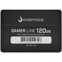 SSD SATA Rise Mode Line, 120GB, 2.5, Leitura 535MB/s, Gravação 435MB/s, Preto - RM-SSD-120