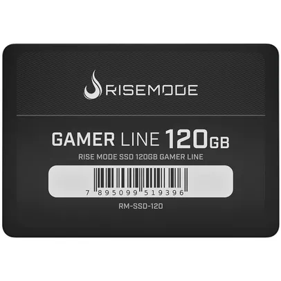 SSD SATA Rise Mode Line, 120GB, 2.5, Leitura 535MB/s, Gravação 435MB/s, Preto - RM-SSD-120