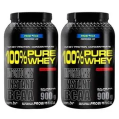 [Clube do Ricardo] - Leve 2 100% Pure Whey Chocolate - 900G - Probiótica pro R$ 160