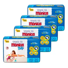 Kit de Fraldas Infantil Turma Da Mônica Jumbo XG - 80 unidades