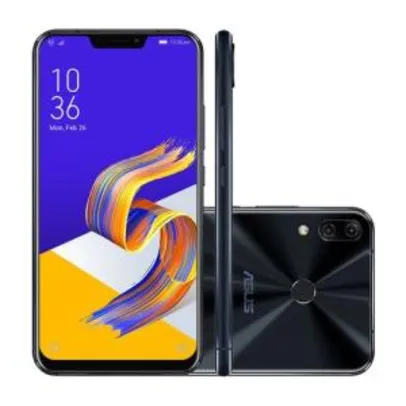 Smartphone Asus Zenfone 5Z ZS620KL-2A074BR 128GB Preto 4G Tela 6.2" Câmera 12MP Android 8 - R$2299