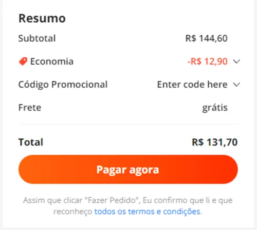 Imagem na descrição da promoção