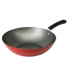 Frigideira Wok 30cm Antiaderente Casa do Chef Vermelha