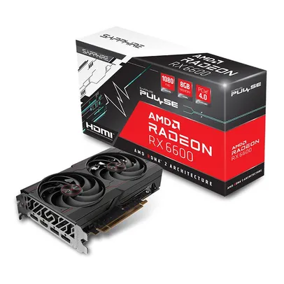 Placa de Video Sapphire Radeon RX 6600 Pulse, 8GB, GDDR6, 128-Bit