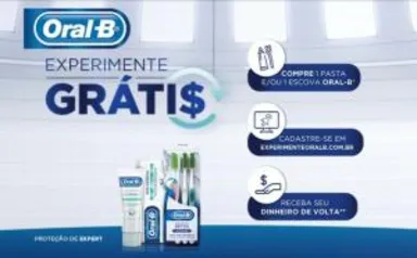 Experimente grátis Oral-B (Compre e ganhe reembolso)