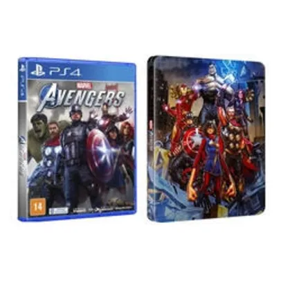 Game Marvel Avengers + Brinde Steelbook - PS4