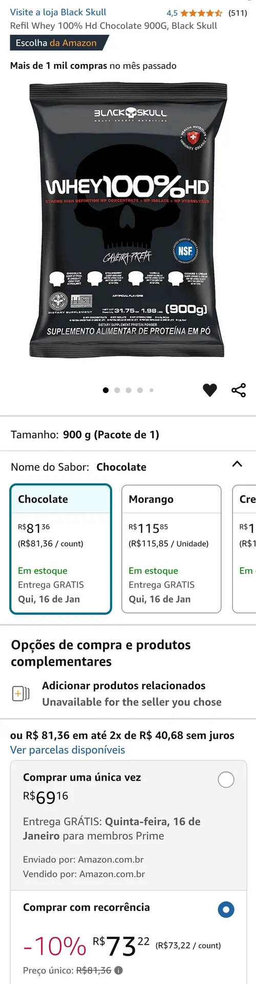 Imagem na descrição da promoção