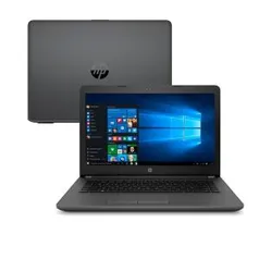 Notebook HP 246 G6 I3-7020u Tela 14` 4GB Win10 Home HD 500GB - PRETO - R$1763