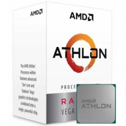 Processador AMD Athlon 220GE 3.4GHz, 2-Core 4-Thread