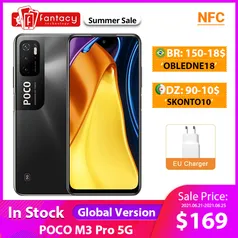 Smartphone Poco M3 PRO 4GB RAM 64GB 5G 5000mAh 48MP - Versão Global