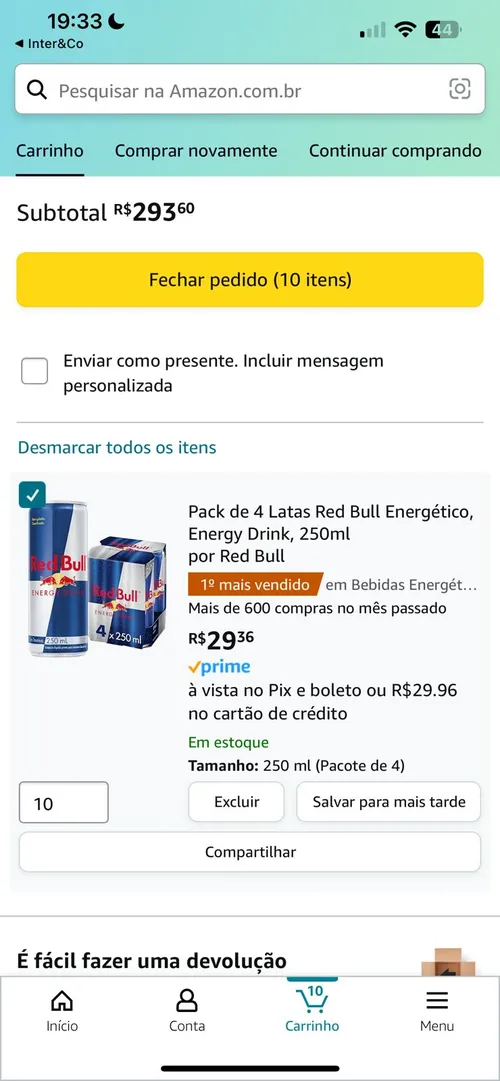 Imagem na descrição da promoção