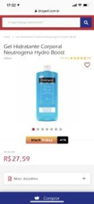 Gel Hidratante Corporal Neutrogena Hydro Boost | R$ 16