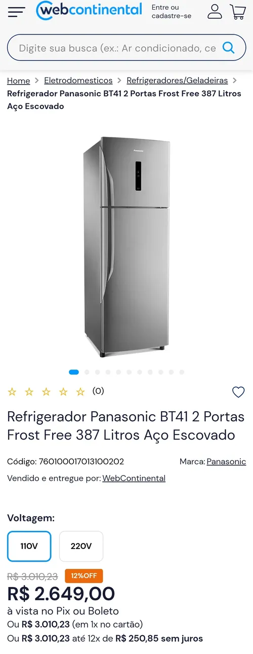 Imagem na descrição da promoção