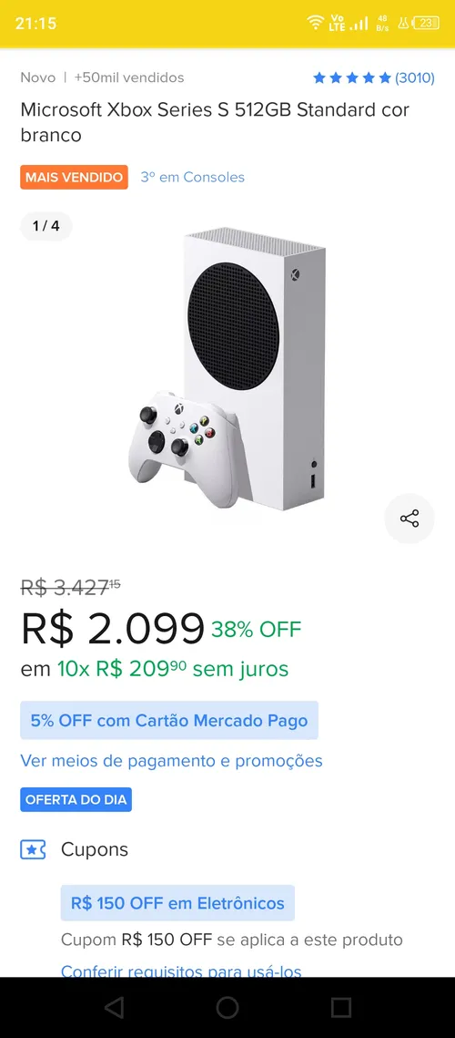 Imagem na descrição da promoção