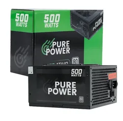 Fonte Pure Power, 500W, 80 Plus White, PFC Ativo, Black, PP-PSU2-500W PFC