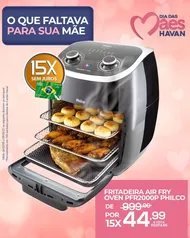 Fritadeira Air Fry Oven 11 Litros PFR2000P Philco | R$675