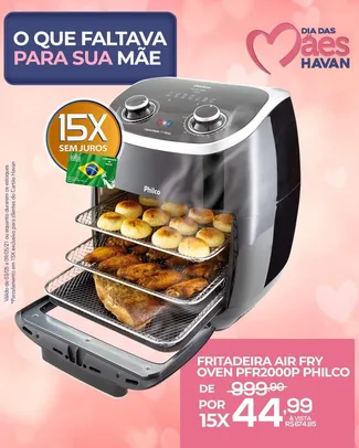 Fritadeira Air Fry Oven 11 Litros PFR2000P Philco | R$675