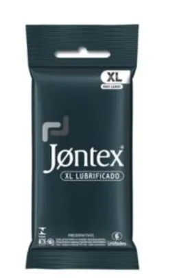 Preservativo Jontex XL Lubrificado 6 Unidades R$10