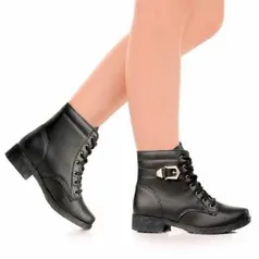 Bota Coturno Anna Karol Tratorado - Preto | R$50