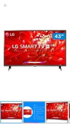 [R$1430 com Ame] Smart TV LED 43" LG 43UM7510PSB Ultra HD 4K Thinq AI Conversor Digital R$ 1510