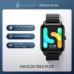 Smartwatch HAYLOU RS4 Plus 1.78'' AMOLED Display 105 Sports Modes 10 day Battery