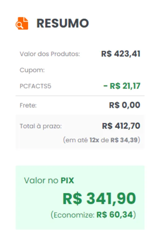 Imagem na descrição da promoção