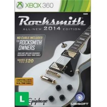 Saindo por R$ 49: [Ponto Frio] Jogo Rocksmith 2014 Xbox 360 - R$49 | Pelando