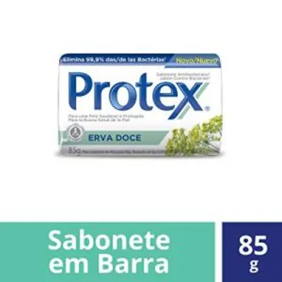 Protex Sabonete em Barra Erva Doce (85gx6) - 6 unidades | R$2