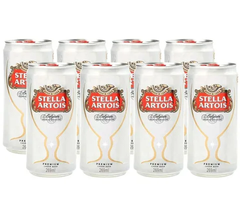 [App + c. ouro] Cerveja Stella Artois 269ml - 8 Unidades