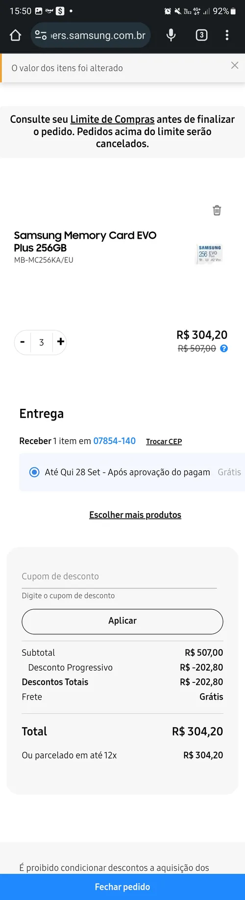 Imagem na descrição da promoção