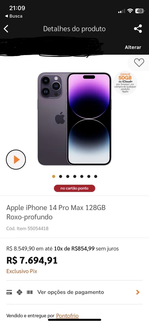 Imagen na descrição da promoção