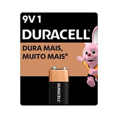 Bateria 9V DURACELL com 1 unidade