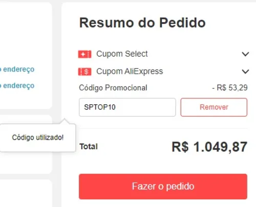 Imagem na descrição da promoção