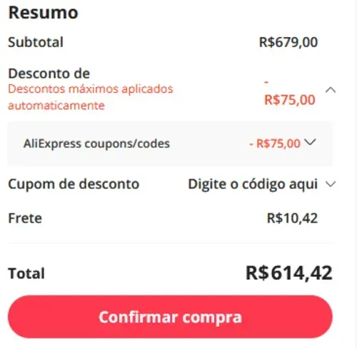 Imagem na descrição da promoção