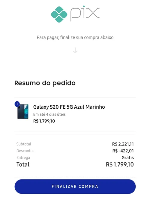 Imagem na descrição da promoção